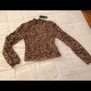 Black and Tan Blouse